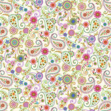Cream Multi Paisley | Yard