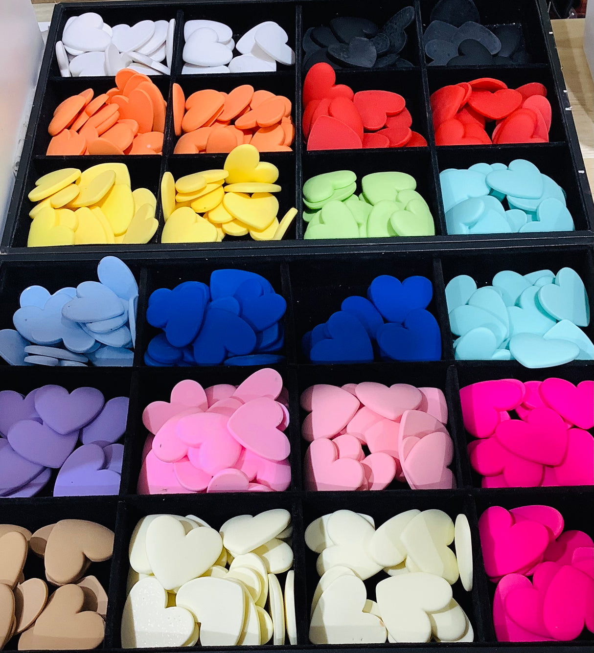 Matte Heart Shape Centers | 38mm