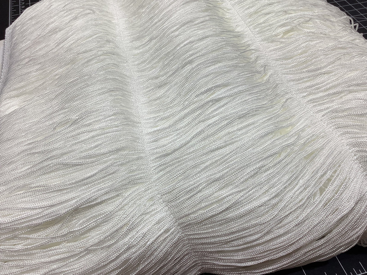 White | Chainette Fringe