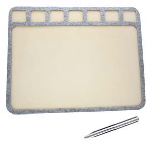 11x14in Seed Bead Mat W/ 7 Cavities W/ Scoopeez