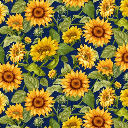 Navy Sunflower Garden