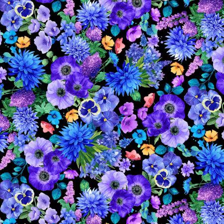 Black Wildflower Bouquet Packed