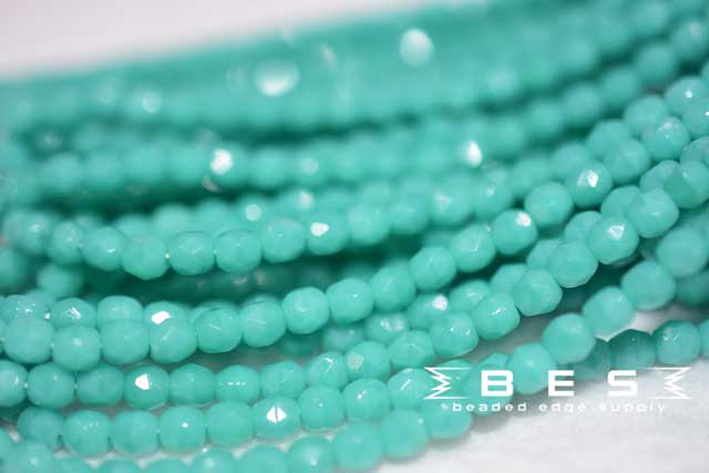 OP Green Turquoise Fire Polish 4mm