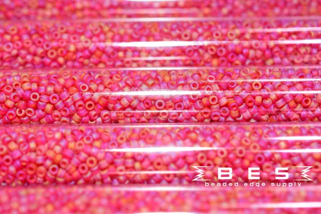 11/0 Frosted Red AB F254 JSB