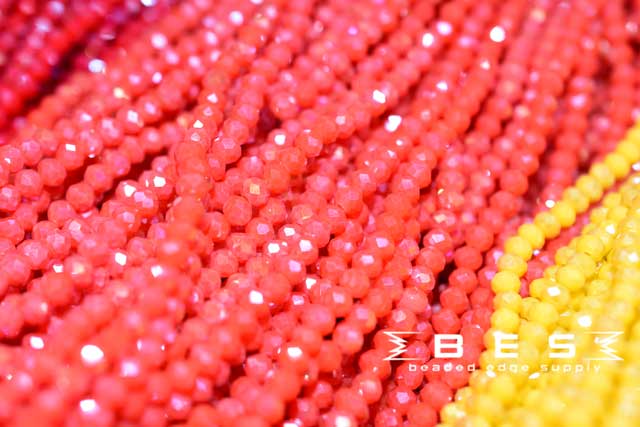 4mm OP AB Rondelle  | 15 Colors