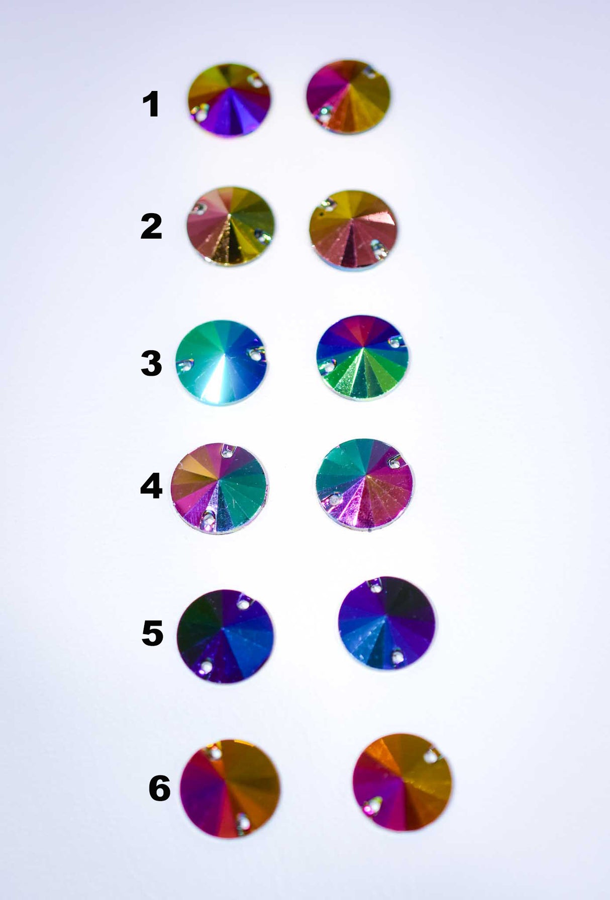 14mm Resin Round | 6 Colors