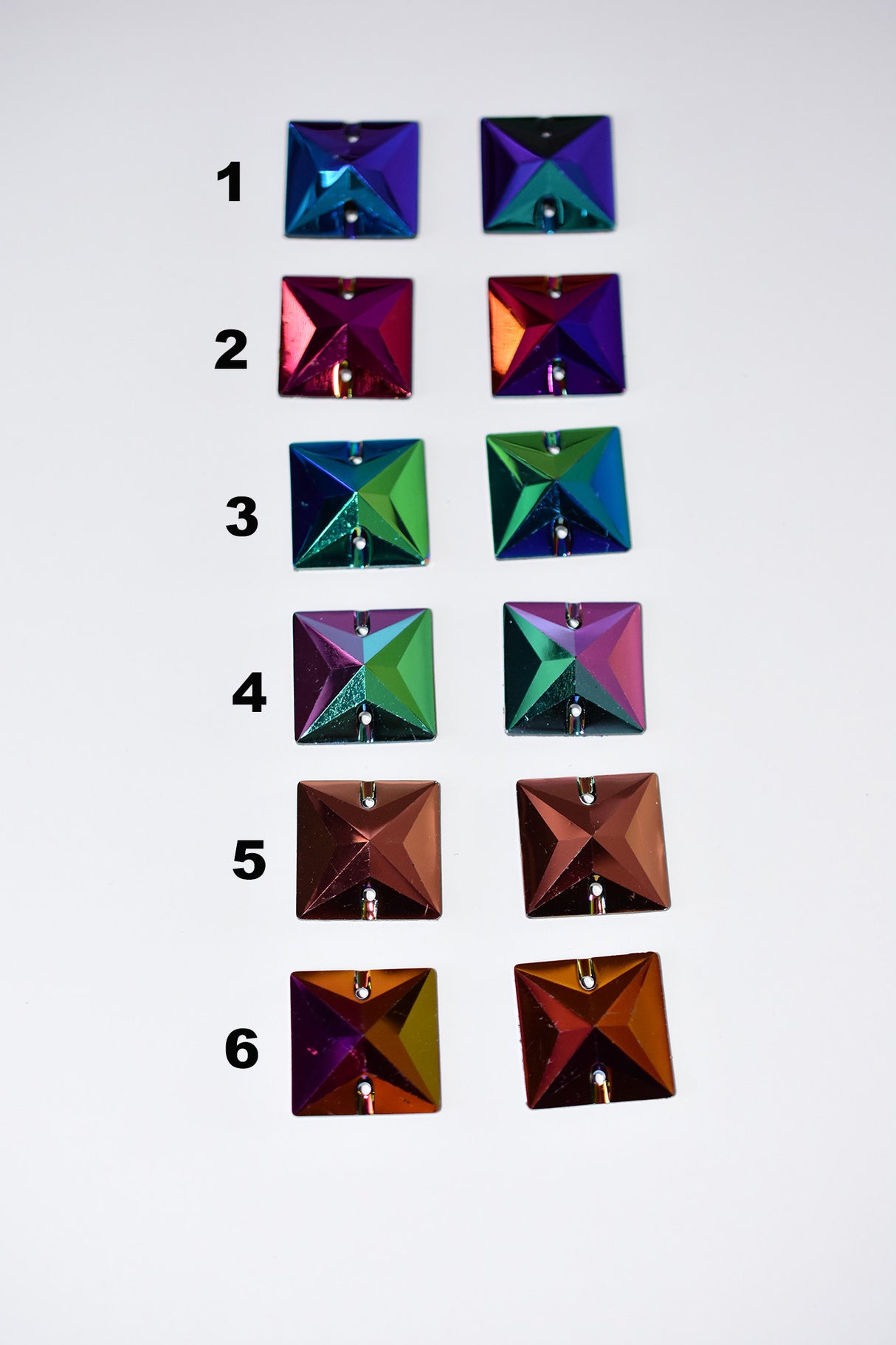 22 x 22 Resin Square | 6 Colors