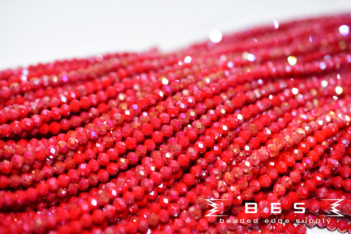 4mm OP AB Rondelle  | 15 Colors