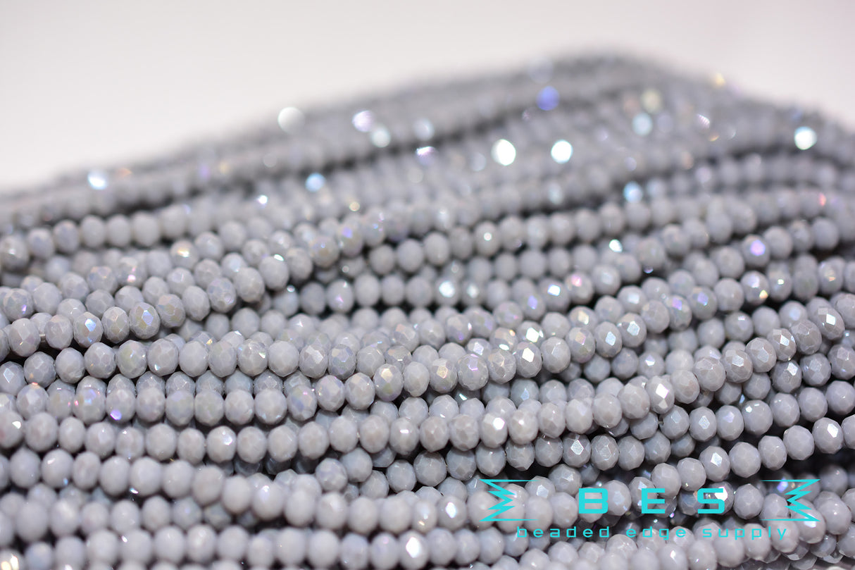 4mm OP AB Rondelle  | 15 Colors