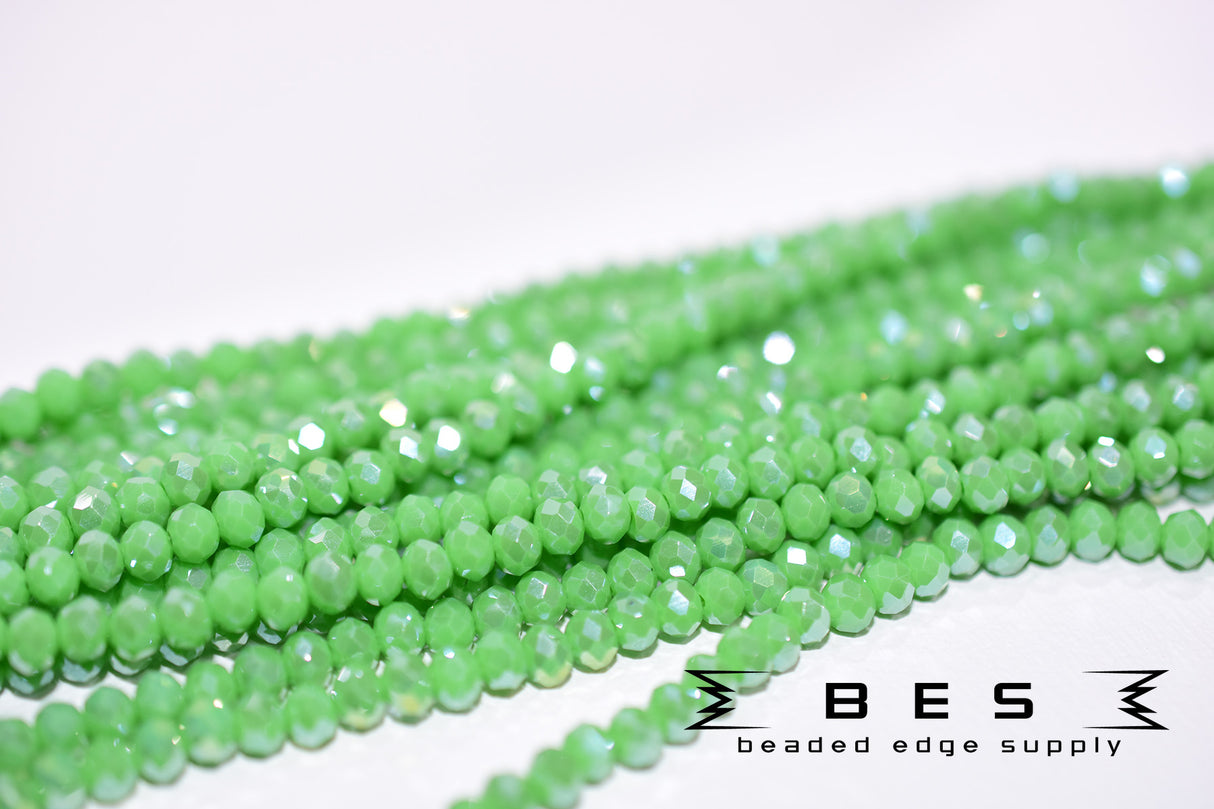 4mm OP AB Rondelle  | 15 Colors