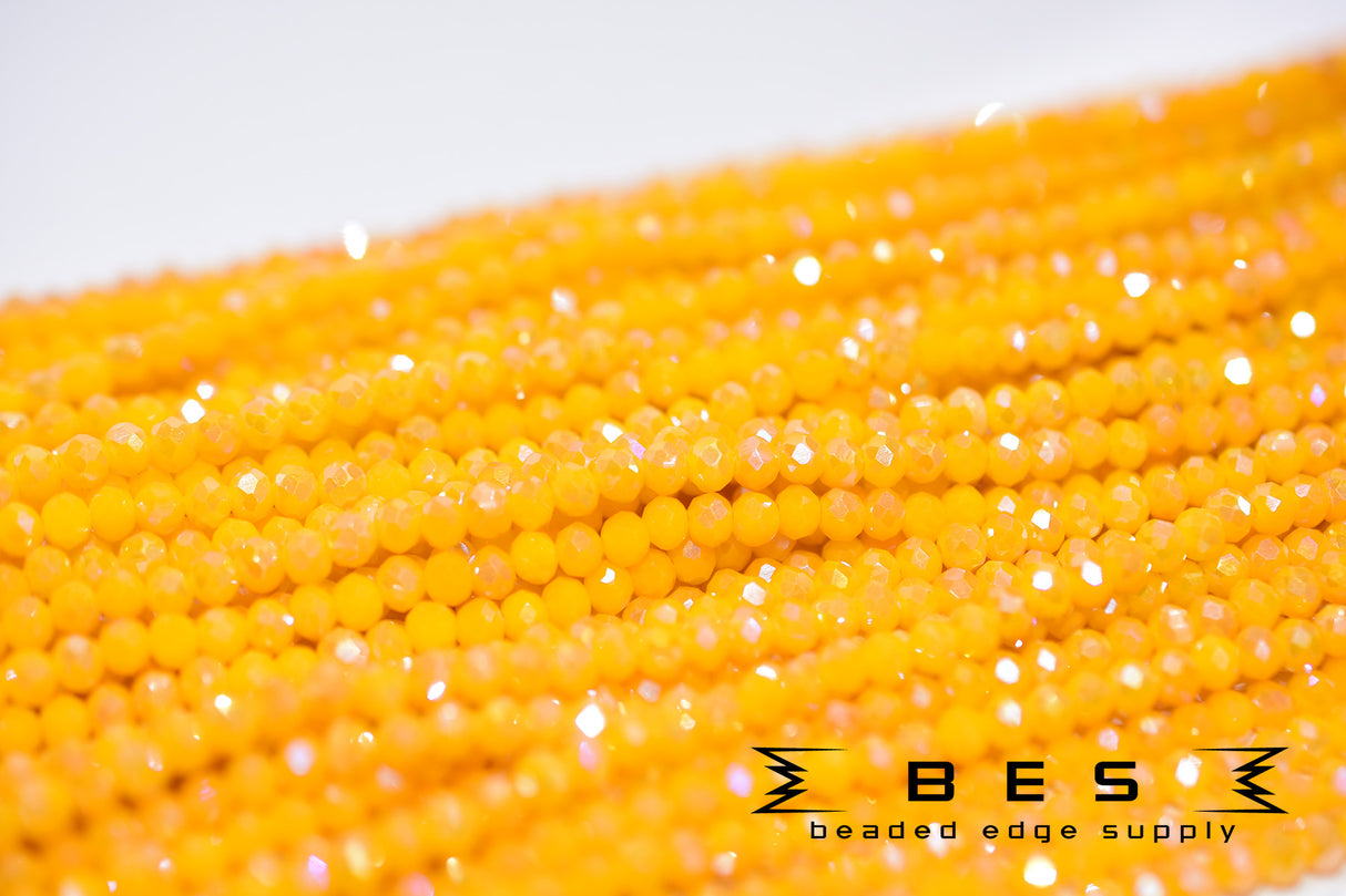 4mm OP AB Rondelle  | 15 Colors