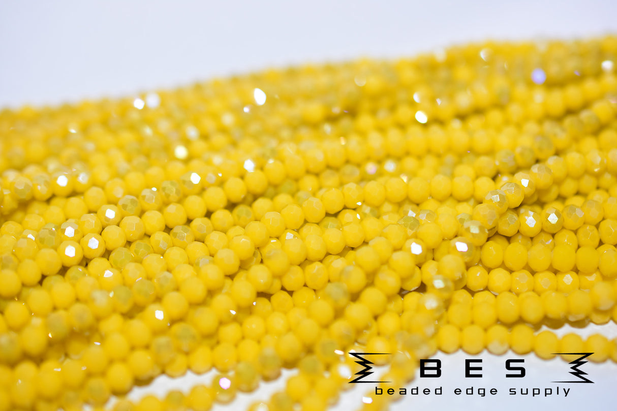 4mm OP AB Rondelle  | 15 Colors