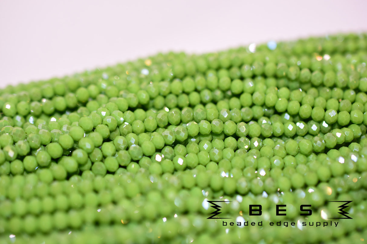 4mm OP AB Rondelle  | 15 Colors