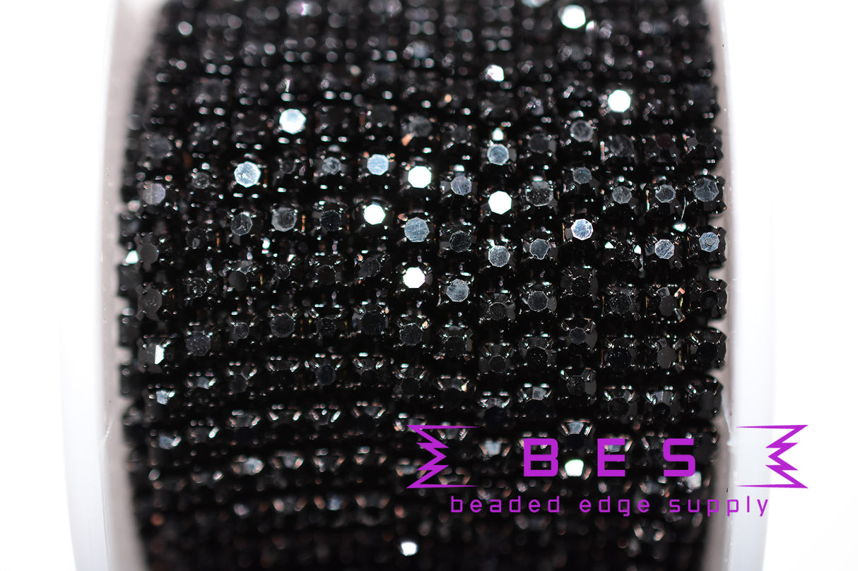 SS8 Color Metal Rhinestone Banding |Yard