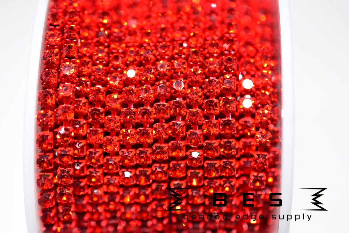 SS8 Color Metal Rhinestone Banding |Yard