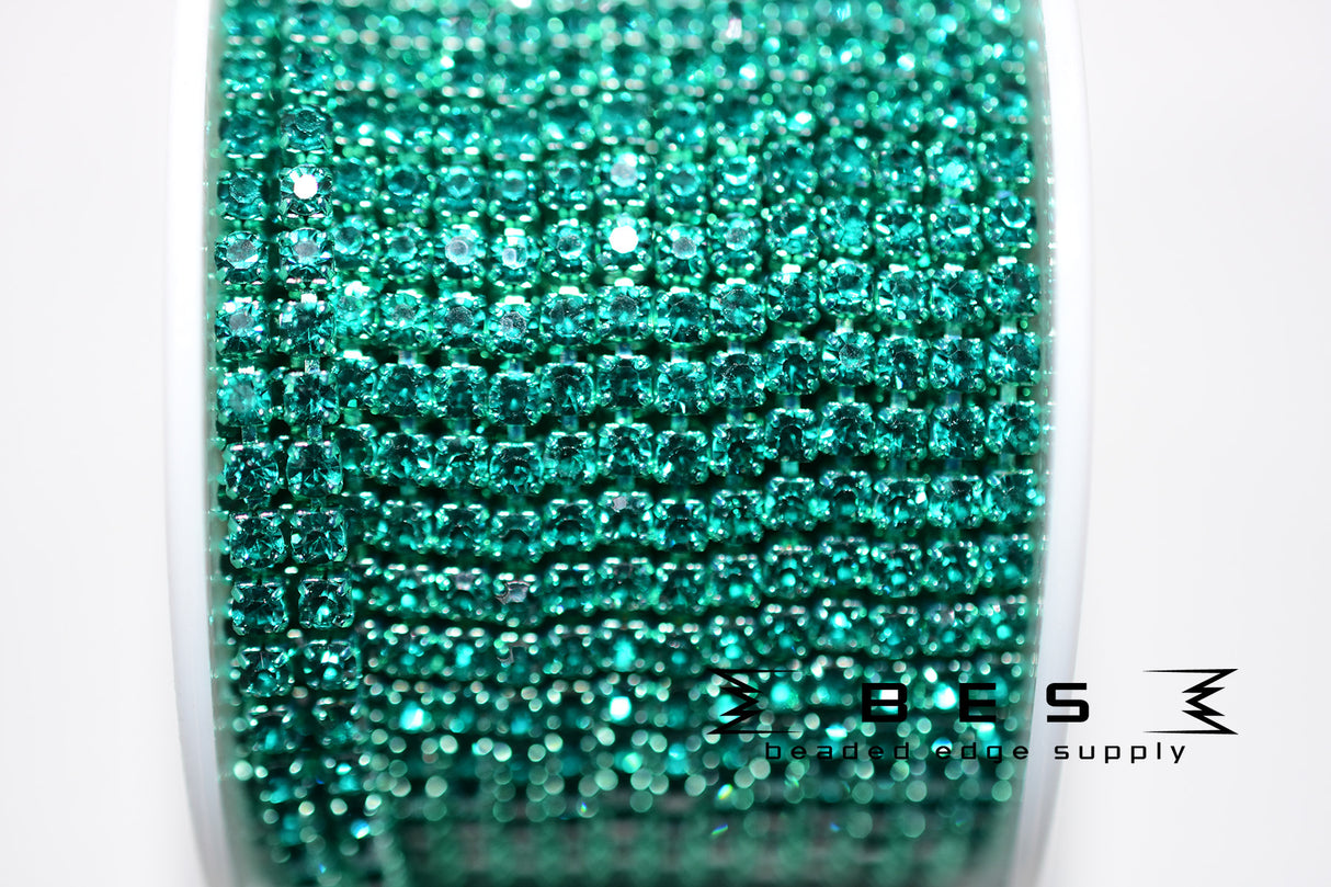 SS8 Color Metal Rhinestone Banding |Yard