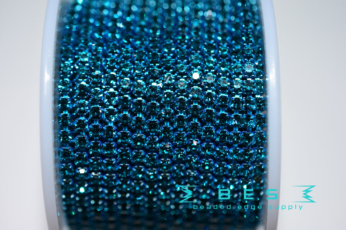 SS8 Color Metal Rhinestone Banding |Yard