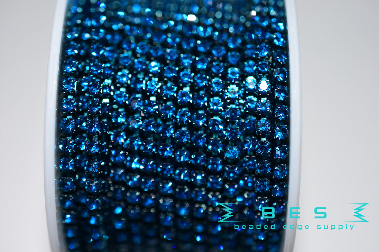 SS8 Color Metal Rhinestone Banding |Yard
