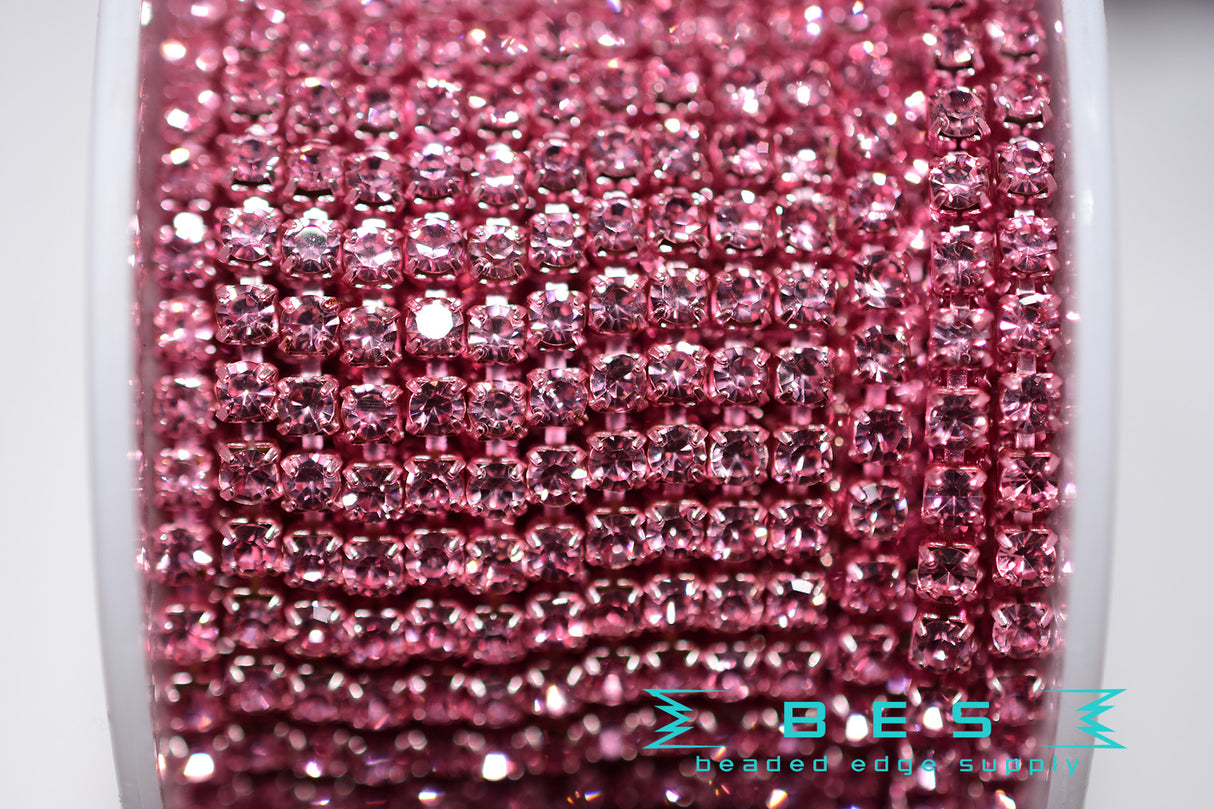 SS8 Color Metal Rhinestone Banding |Yard