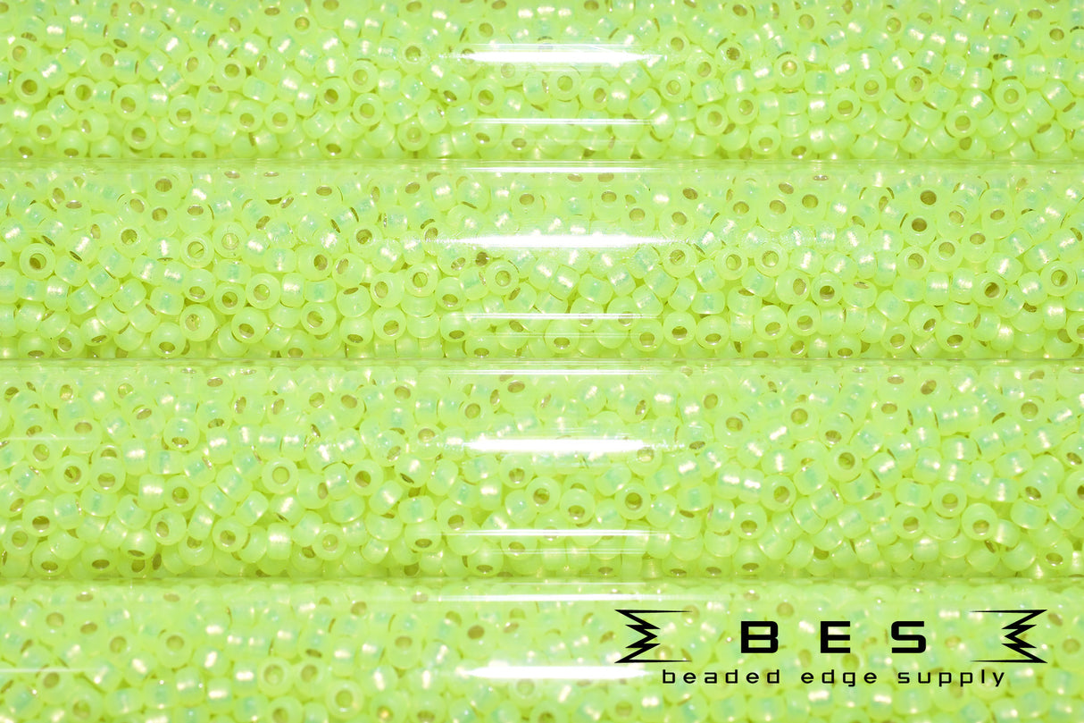 11/0 SL Pewter Neon Yellow 592