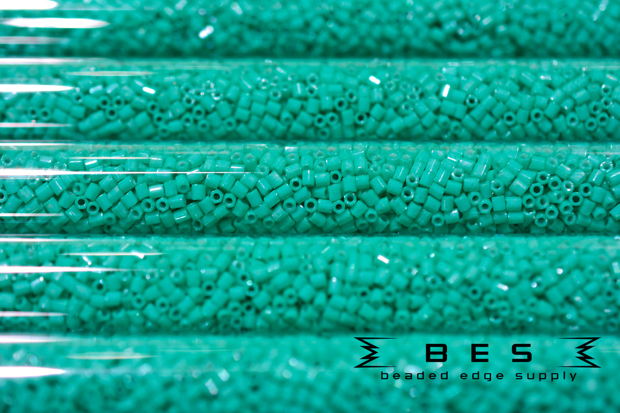 11/0 OP Bright Green Aqua 412C Hex