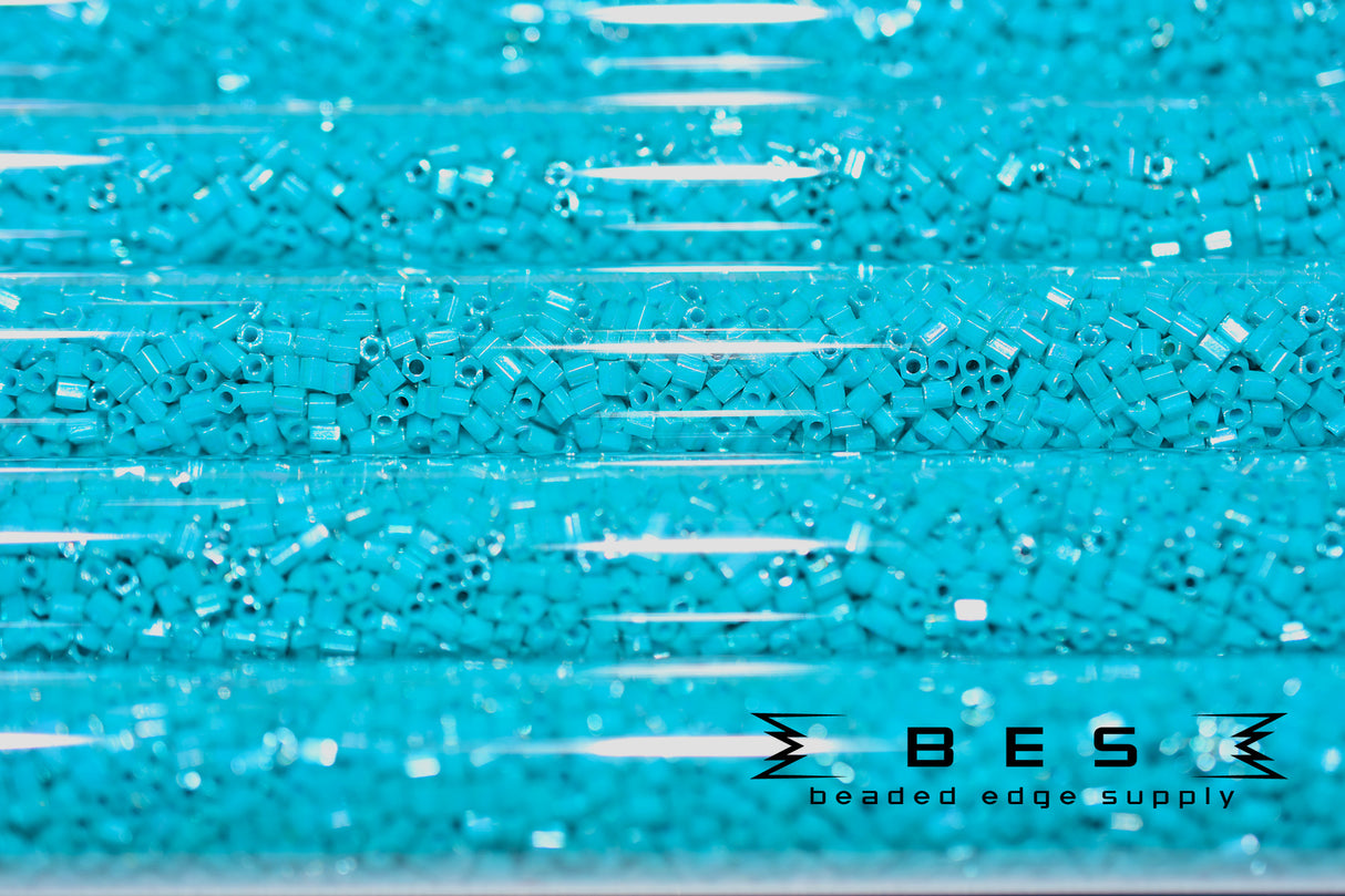 11/0 OP Teal Luster 430J Hex