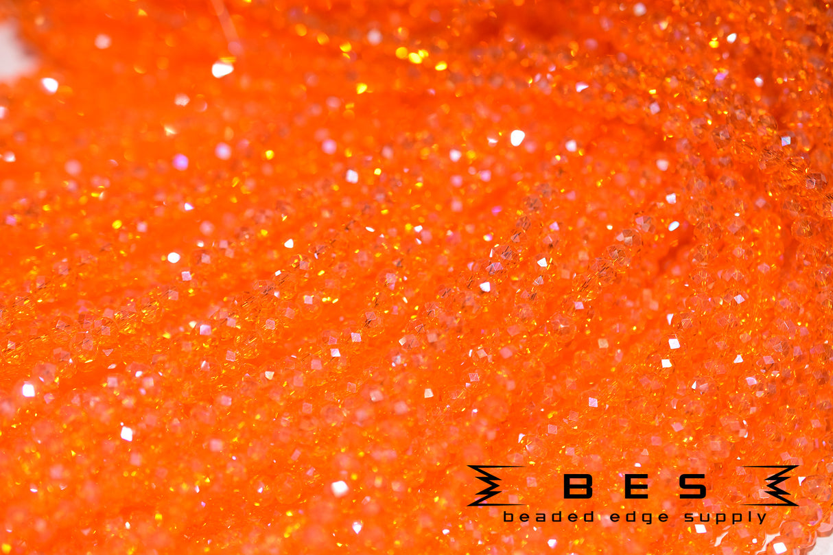 4mm TR AB Rondelle | 15 Colors