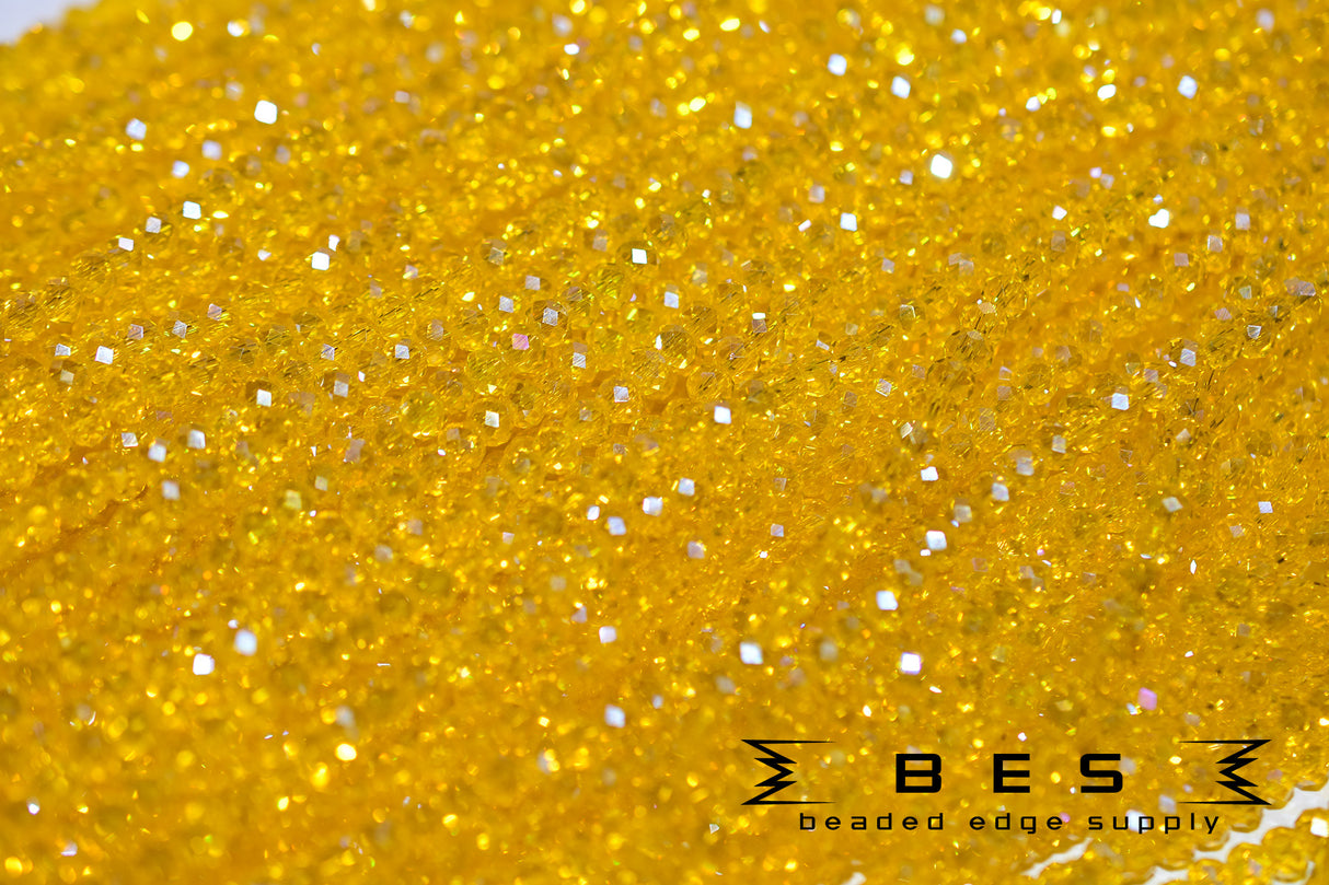 4mm TR AB Rondelle | 15 Colors