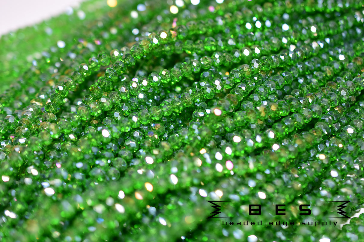 4mm TR AB Rondelle | 15 Colors