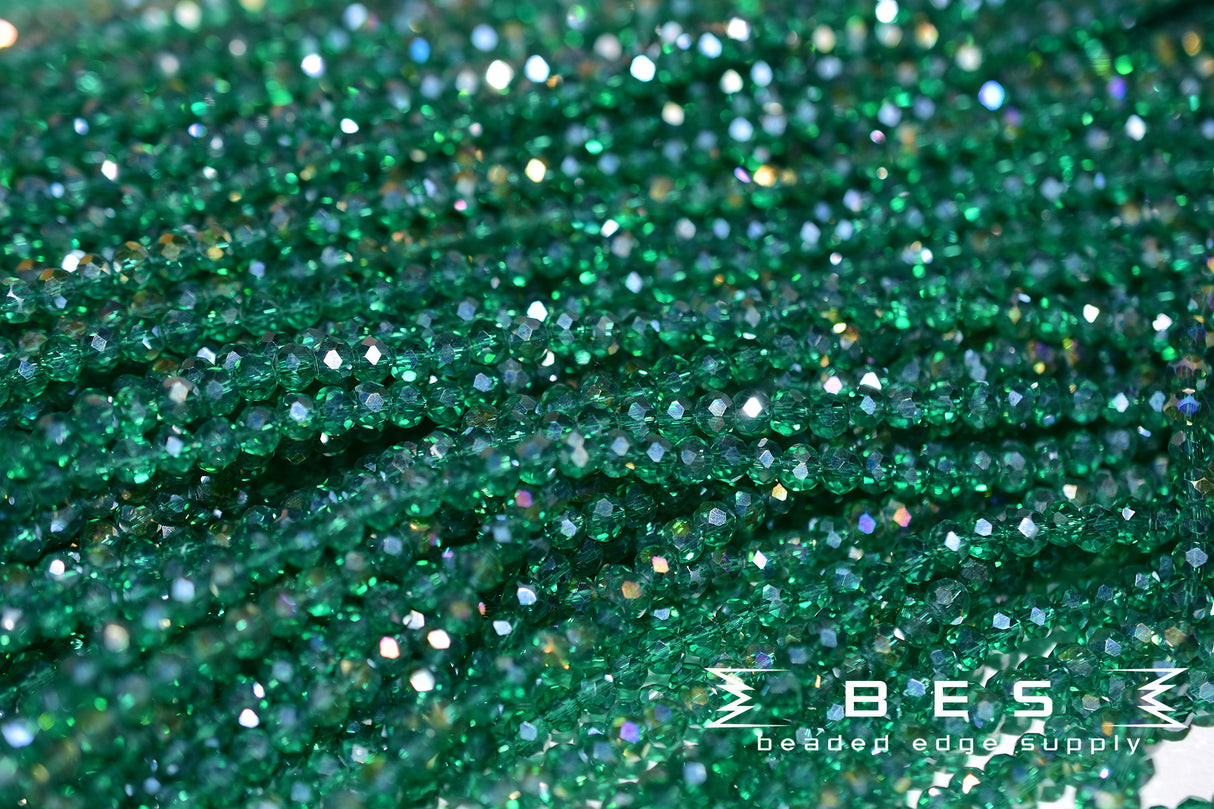4mm TR AB Rondelle | 15 Colors