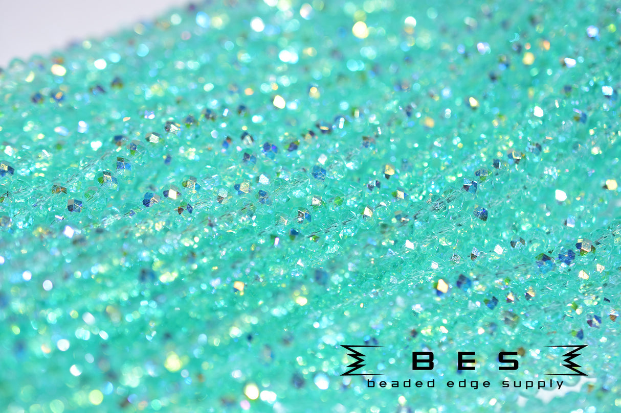 4mm TR AB Rondelle | 15 Colors