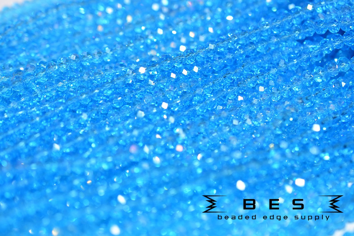 4mm TR AB Rondelle | 15 Colors