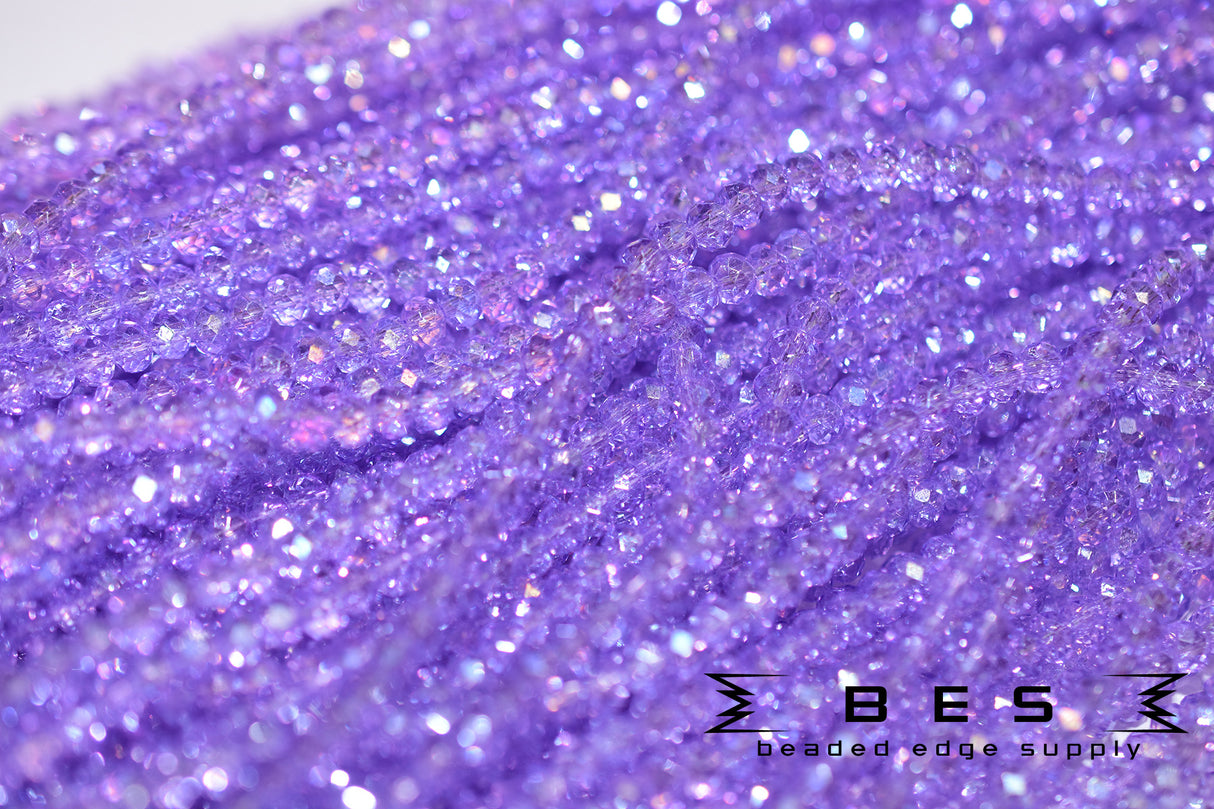 4mm TR AB Rondelle | 15 Colors