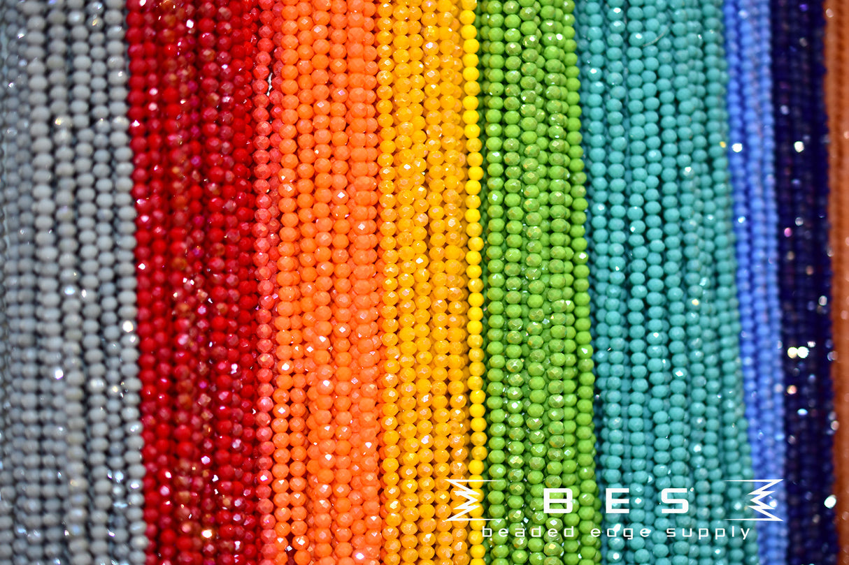 4mm OP AB Rondelle  | 15 Colors