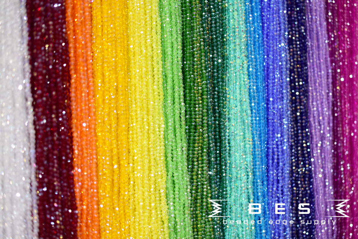 4mm TR AB Rondelle | 15 Colors