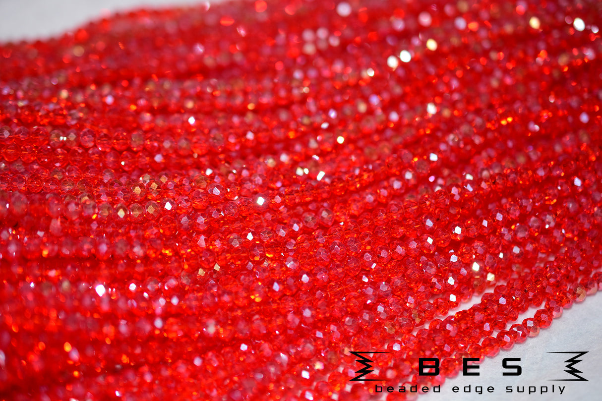 4mm TR AB Rondelle | 15 Colors