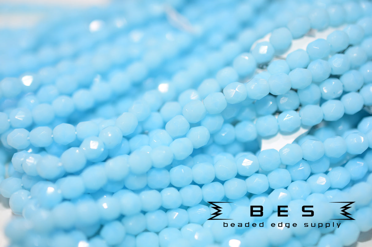 OP Sky Blue Fire Polish 4mm