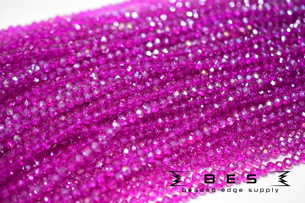 4mm TR AB Rondelle | 15 Colors