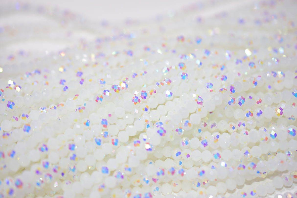 4mm OP AB Rondelle  | 15 Colors