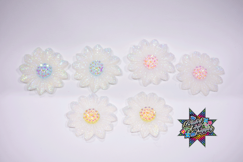 44mm Transparent Sunflower | Pair