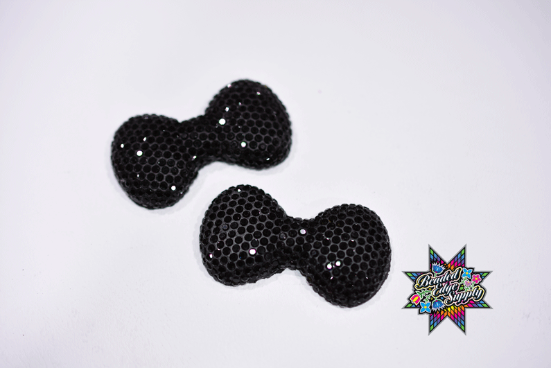 45x38mm Bow Resin Center 2 Pair