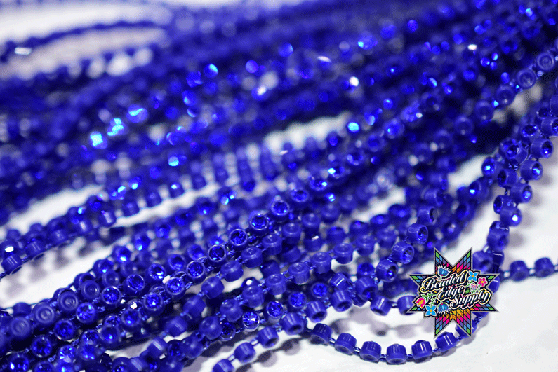 SS8 Cobalt on Cobalt | Rhinestone Banding