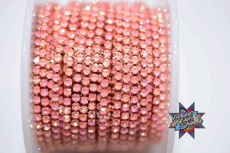 SS6 Moka Metal Rhinestone Banding | Yard
