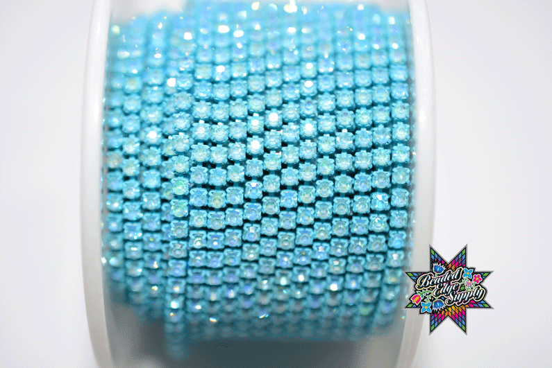 SS6 Moka Metal Rhinestone Banding | Yard