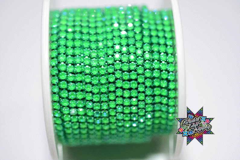 SS6 Fancy Metal Rhinestone Banding | Yard