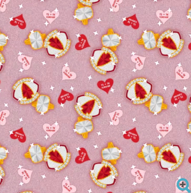 End Game Fourth And Forever Red/Pink | Fabric