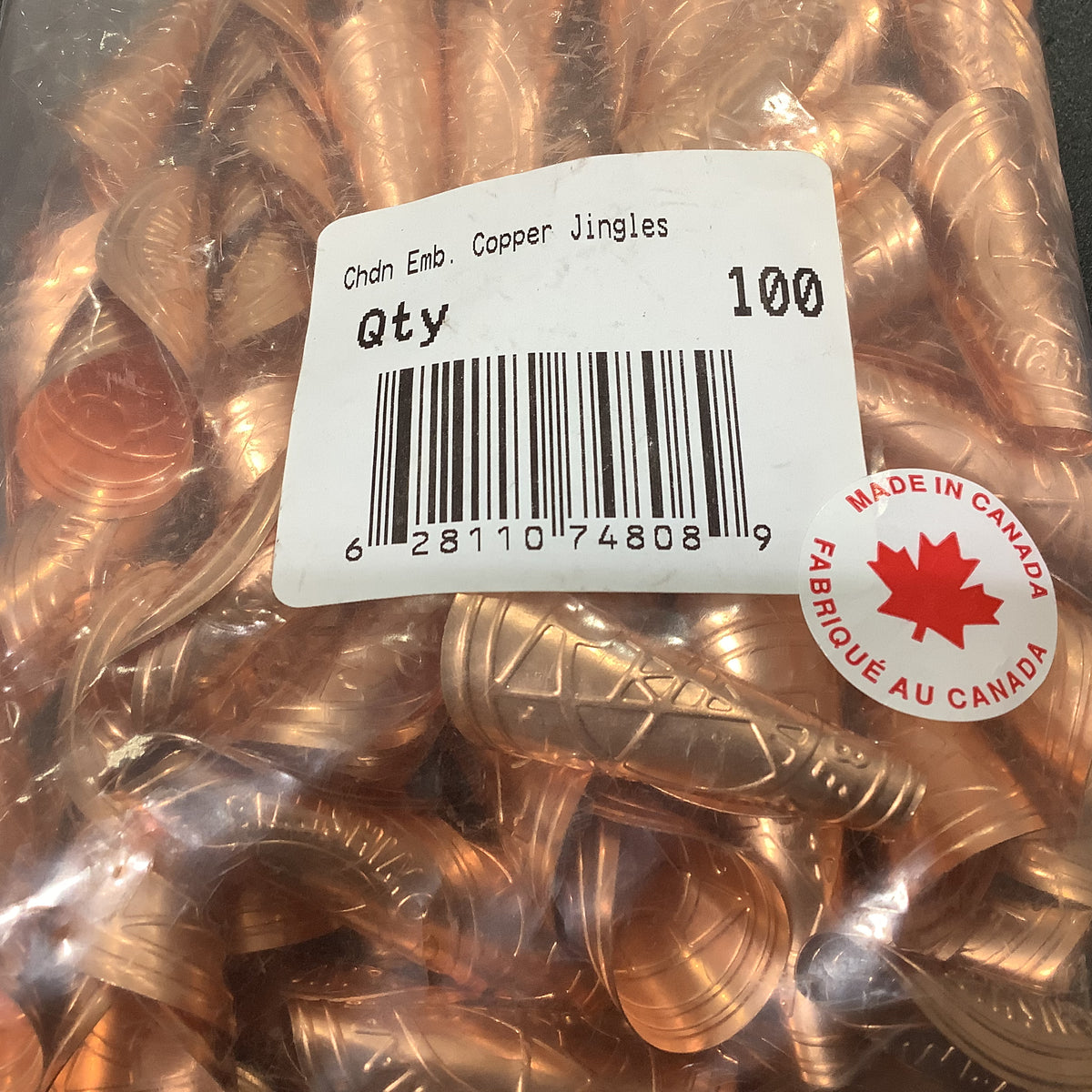 Anishinaabe Bimishimo Copper Jingles Child Size Beaded Edge Supply