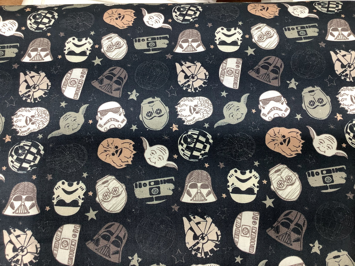 StarWars Sketch Heads Black