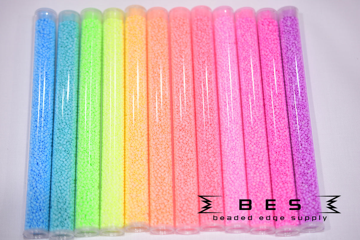 11/0 Matte Neon Japanese Seed Bead Set