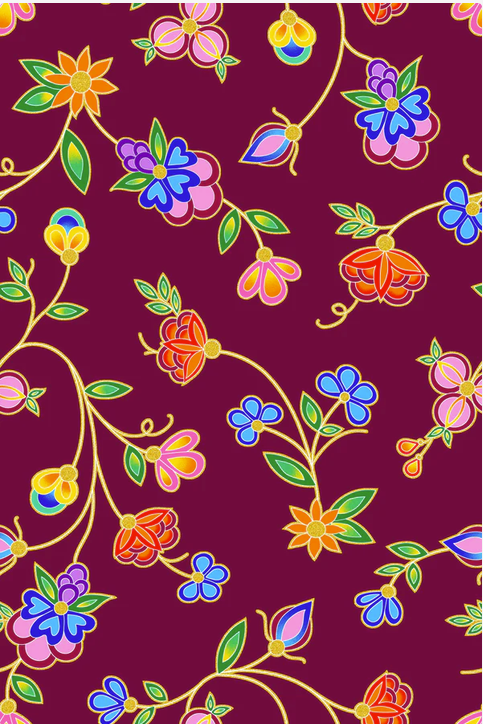 TM Koko Blooms - Maroon